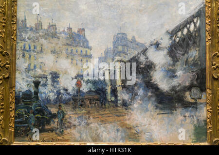 Der impressionistischen Malerei am Musée d'Orsay, Claude Monet, Paris, Frankreich. Stockfoto