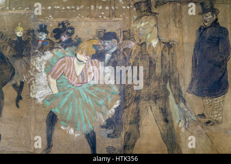 Der impressionistischen Malerei am Musée d'Orsay, Toulouse-Lautrec, Paris, Frankreich. Stockfoto