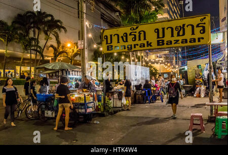 Anbieter und Restaurants in Bangkok Thailand Stockfoto