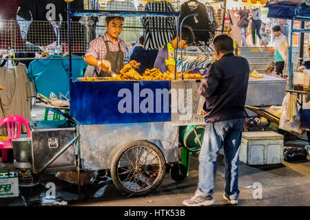 Anbieter und Restaurants in Bangkok Thailand Stockfoto