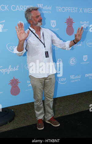 Sydney, NSW, Australien. 11. Februar 2017. SYDNEY, Australien - Februar 11 - Sam Neill kommt bei Tropfest 2017 im 11. Februar 2017 in Sydney, Australien. Bildnachweis: Christopher Khoury/Australier / Presse/ZUMA Draht/Alamy Live-Nachrichten Stockfoto