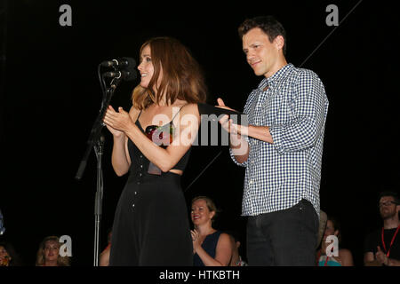 11. Februar 2017 - Sydney, NSW, Australien - SYDNEY, Australien - 11 Februar - Rose Byrne Bekanntgabe der Gewinner des Tropfest am 11. Februar 2017 in Sydney, Australien. (Kredit-Bild: © Christopher Khoury/australische Presse über ZUMA Draht) Stockfoto