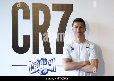 Madrid, Spanien. 13. März 2017. Cristiano Ronaldo besuchten die Präsentation von CR7 Crunch Fitness am 13. März 2017 in Madrid Credit: Jack Abuin/ZUMA Draht/Alamy Live News Stockfoto