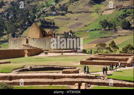 Ingapirca, Ecuador. 16. Oktober 2016. Die Inka-Stätte ist der am besten erhaltenen archäologischen Website aus Inka-Zeit in ganz Ecuador Ingapirca genannt. Die Überreste der einmalige Tempelanlage sind noch gut erkennbar. Aufgenommen am 16.10.2016. Foto: Reinhard Kaufhold/Dpa-Zentralbild/ZB | weltweite Nutzung/Dpa/Alamy Live-Nachrichten Stockfoto