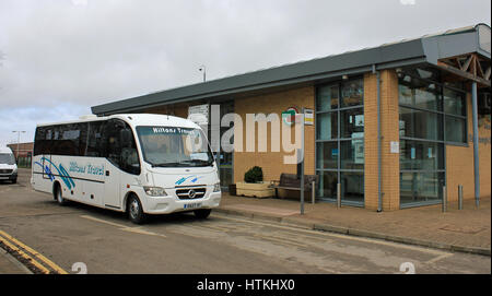 Burscough, Lancashire UK. 13. März 2017. RMT industrielle Aktion auf der Schiene im nördlichen England Cw 2054 Credit: Colin Wareing/Alamy Live News Stockfoto