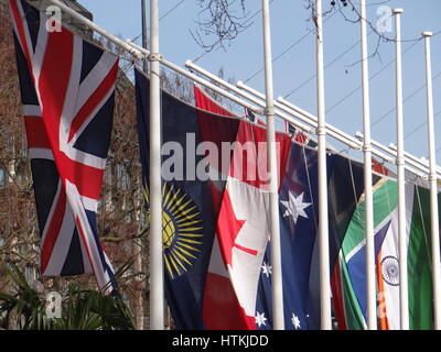 Westminister Abbey, London, UK. 13. März 2017. Die Commonwealth-Service findet in der Westminster Abbey am 15:15 am Montag, 13. März 2017 Credit: Nastja M/Alamy Live News Stockfoto