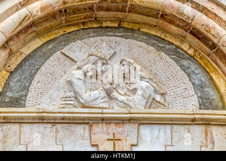 Via Dolorosa armenische Kirche Jerusalem Stockfoto