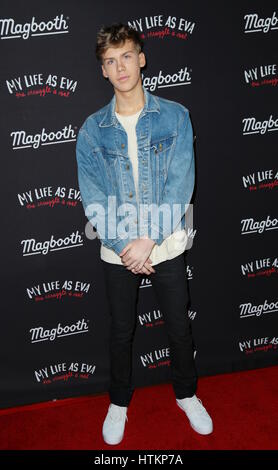 Eva Gutowski beherbergt Valentines Day Party im Sixty Hotel Featuring: Aidan Alexander Where: Beverly Hills, Kalifornien, USA bei: 9. Februar 2017 Stockfoto