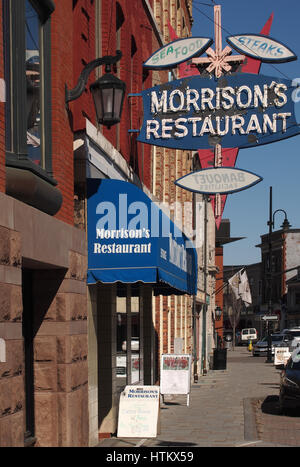 Kingston, Ontario, Kanada, März 8,2017. Morrison Restaurant in der Innenstadt von Kingston, Ontario, Kanada Stockfoto