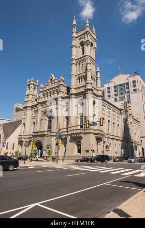 Freimaurertempel, 1 North Broad Street, Philadelphia, Pennsylvania, USA Stockfoto