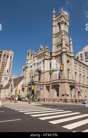 Freimaurertempel, 1 North Broad Street, Philadelphia, Pennsylvania, USA Stockfoto