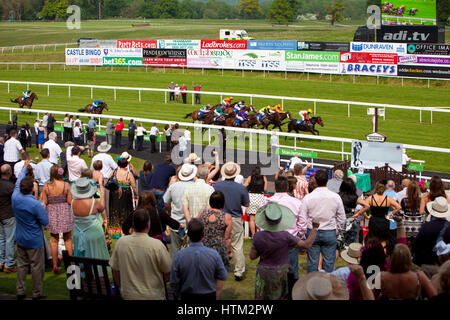 Chepstow Racecourse in Monmouthshire, Wales, Vereinigtes Königreich Stockfoto