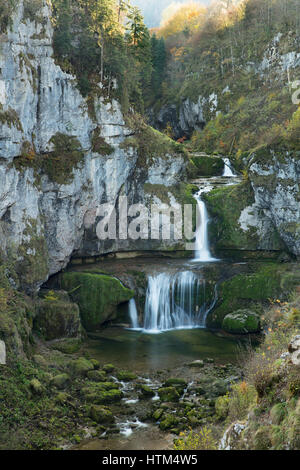 Cascade De La Billaude, Franche-Comté, Frankreich Stockfoto