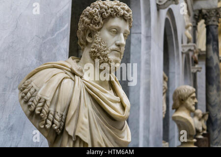 Der neue Flügel (Braccio Nuovo) Der chiaramonti Museum, das Vatikanische Museum, Vatikan, Rom, Italien. Stockfoto