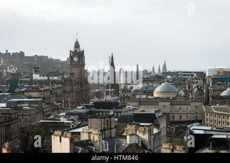 Edinburgh, Schottland - 30. Dezember 2016: Stadtbild von Edinburgh, Scotland, UK Stockfoto