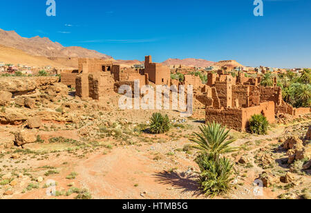 Ruine der Kasbah in Tinghir, Marokko Stockfoto