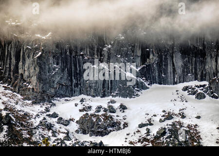 Wald in Laponia Bereich, Stora Sjofallet Nationalpark, Lappland, Schweden.  World Heritage Area. Stockfoto