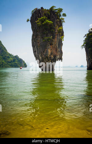 Ko Tapu oder James Bond Insel. Phang Nga Bucht. Provinz Phang Nga. Andamanensee, Thailand. Stockfoto