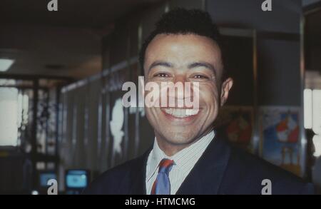 Paul Boateng, Labour party Mitglied des Parlaments für Brent South, besucht am Parteitag in Brighton, England am 1. Oktober 1991. Stockfoto