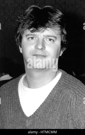 Paul Merton, Comedy Schauspieler und Performer, besucht eine Pressekonferenz zum Start der TV-Serie Whose Line Is It Anyway? in London, England am 9. Januar 1991. Stockfoto