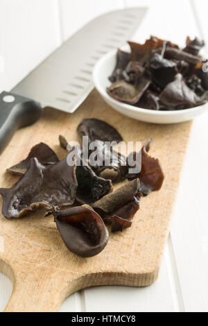 Der Pilz der Juden Ohr. Auricularia Auricula-Judae. Stockfoto