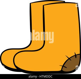 Filz Stiefel Symbol cartoon Stock Vektor