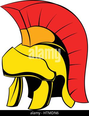 Römischer Legionär Helm Symbol cartoon Stock Vektor