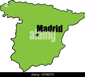 Spanische Karte Symbol cartoon Stock Vektor