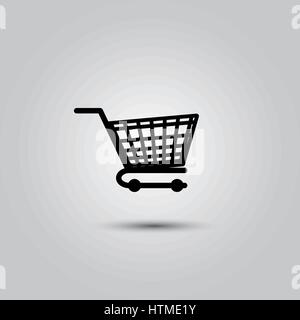 Einkaufswagen-Symbol, flaches Design beste Vektor icon Stock Vektor