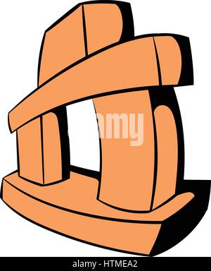 Inukshuk, Kanada Symbol cartoon Stock Vektor