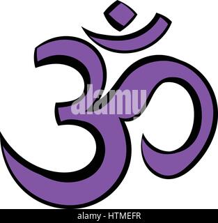 Hinduistischen Om Symbol Symbol cartoon Stock Vektor