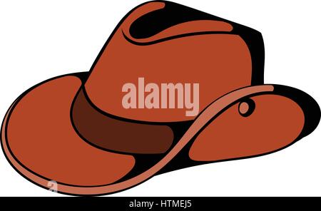 Cowboy-Hut-Symbol cartoon Stock Vektor