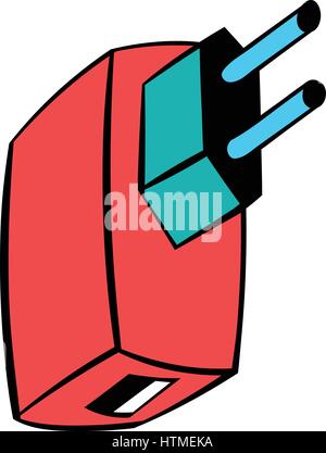 Strom Adapter Symbol cartoon Stock Vektor