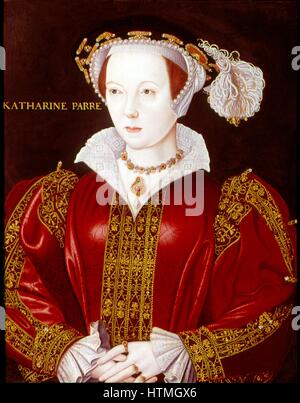 Catherine Parr (1512-1548). Sechste und letzte Frau von Heinrich VIII. Anonymes Porträt c1545. Stockfoto