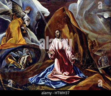 Griechischer Maler El Greco (1541-1614), Christus in Gethsemane Stockfoto