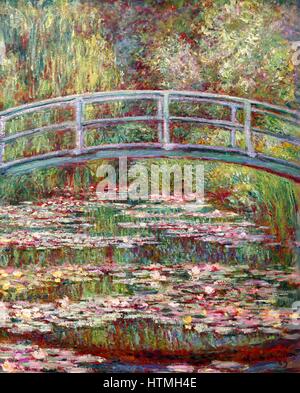 Brücke über einen Teich mit Seerosen, Claude 1899 Stockfoto