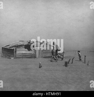 Dust Bowl in den USA 1930 Stockfoto
