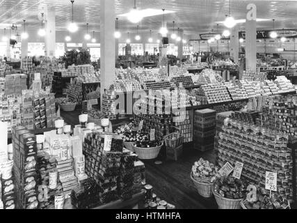 Gut sortierten Shop in den USA von 1920 Stockfoto