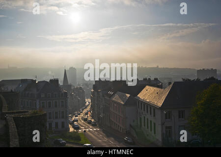 Panoramablick auf Boulogne-sur-Mer, Region Hauts-de-France, Frankreich Stockfoto