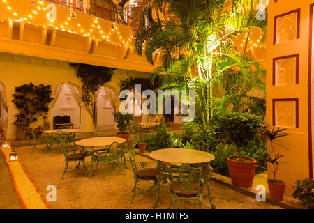 Samode Palast, Rajasthan, Indien Stockfoto