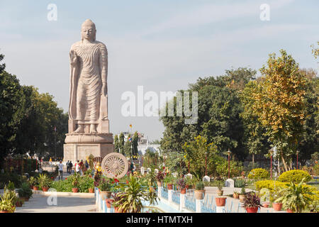 Wat Thai-Tempel, Sarnath, Indien Stockfoto