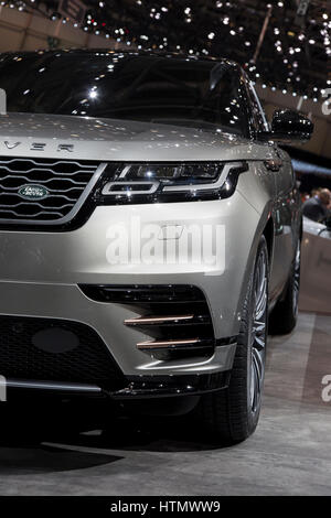 Range Rover Velar auf dem 87. Internationalen Genfer Autosalon Stockfoto