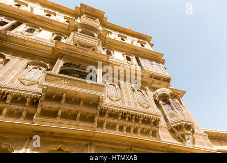 Haveli, Jaisalmer, Rajasthan, Indien Stockfoto