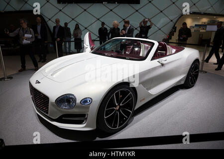 Bentley EXP 12 Geschwindigkeit 6e Cabrio auf der 87. Internationalen Genfer Autosalon Stockfoto