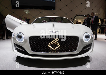 Bentley EXP 12 Geschwindigkeit 6e Cabrio auf der 87. Internationalen Genfer Autosalon Stockfoto