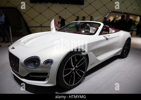 Bentley EXP 12 Geschwindigkeit 6e Cabrio auf der 87. Internationalen Genfer Autosalon Stockfoto