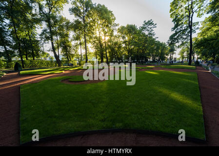 Sommergärten in St. Petersburg (Russland) Stockfoto