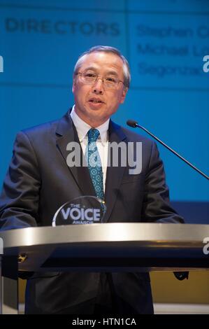 Richard ja, CEO, amerikanische Beratung Verein, während die 2016 Substanz mißbrauchen und Mental Health Services Administration (SAMHSA) Voice Awards 10. August 2016 in Los Angeles, Kalifornien. (Foto von Jon Didier/SAMHSA über Planetpix) Stockfoto