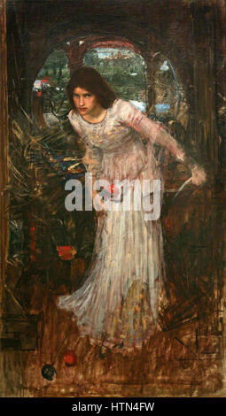 John William Waterhouse - The Lady of Shalott (aus dem Gedicht von Tennyson) Stockfoto