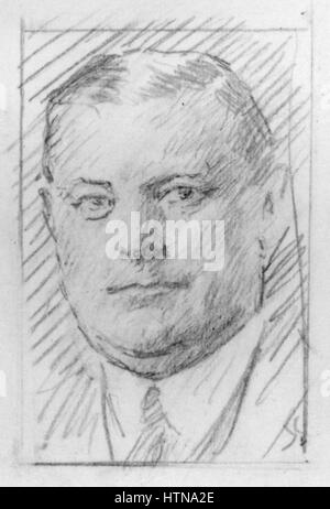 Das Porträt mit dem Titel „Unbekannter Mann“ von Reginald Grenville Eves fängt ein Thema ein, dessen Identität nicht bekannt ist. Eves, ein britischer Künstler, ist bekannt für seine Porträtarbeit, die oft die psychologische Tiefe und Persönlichkeit seiner Untertanen betont, selbst in dieser anonymen Darstellung. Stockfoto